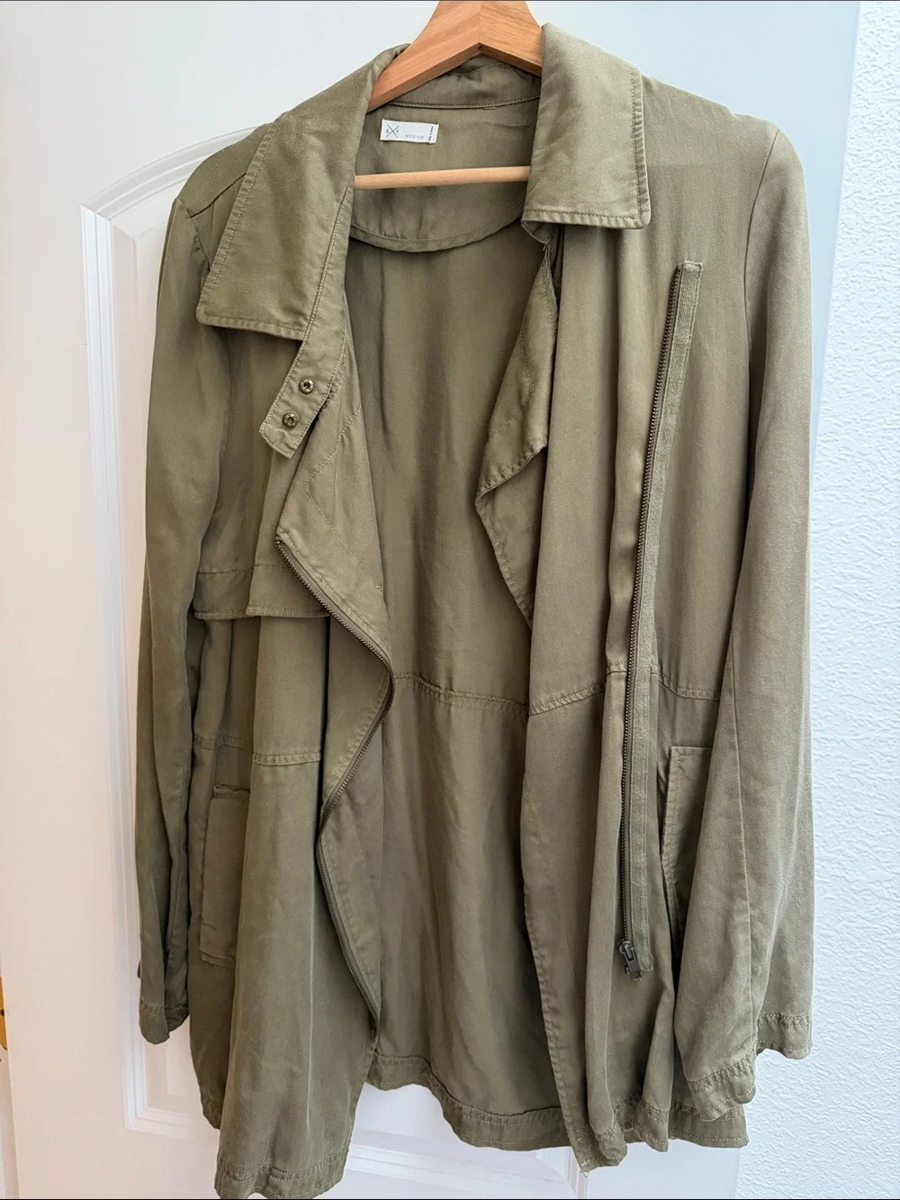 Gentle Fawn Olive Green Lightweight Trench Coat - Picture 1 of 3